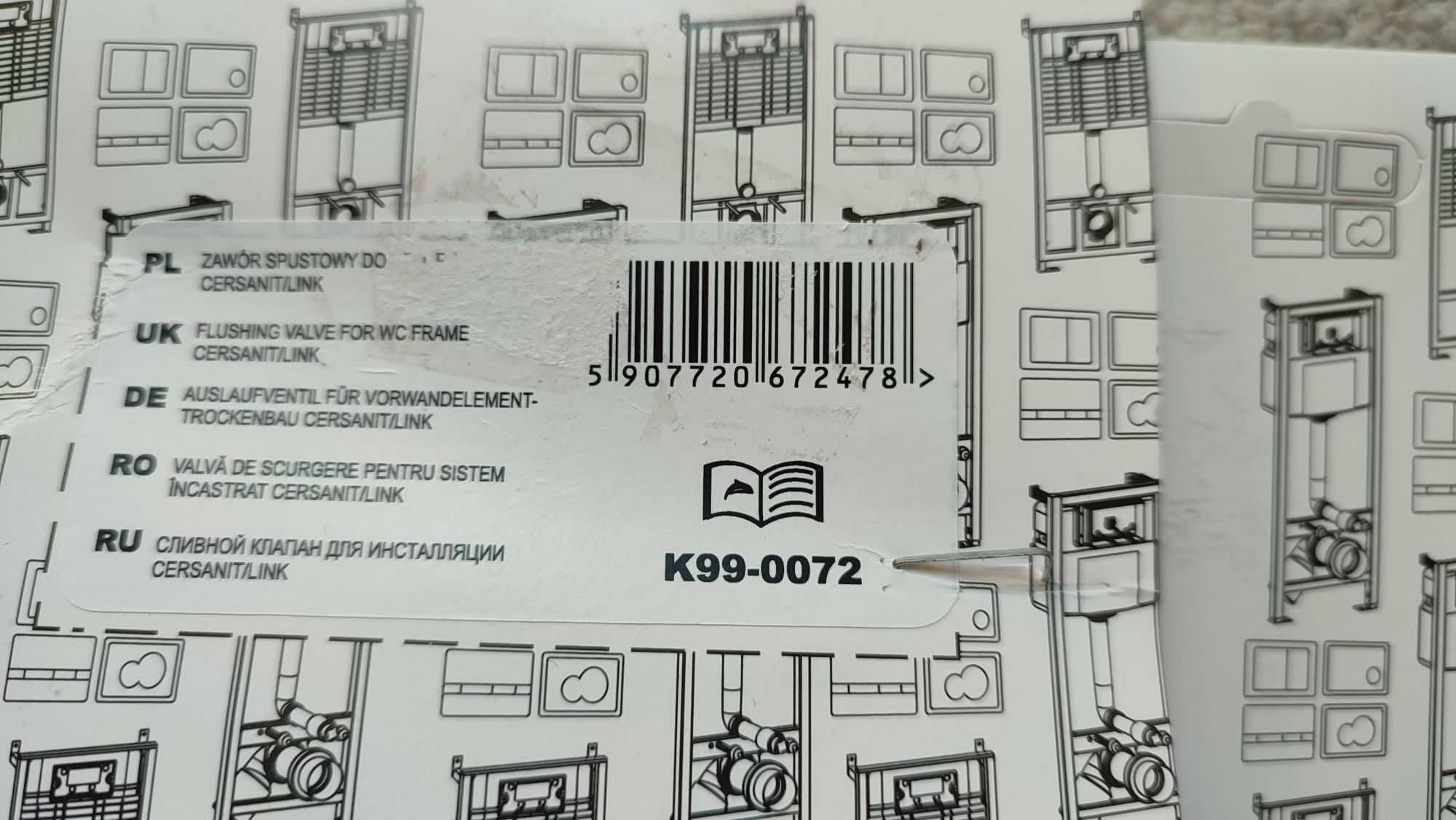 Zawór Spustowy + napełniający LINK K99 Ceresit do stelaża ORYGINAŁ