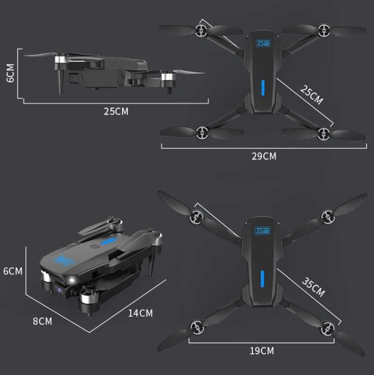 Dron EVO E88 MAX Kamera HD WIFI 3X BATERIA SILNIKI  Bezszczotkowe