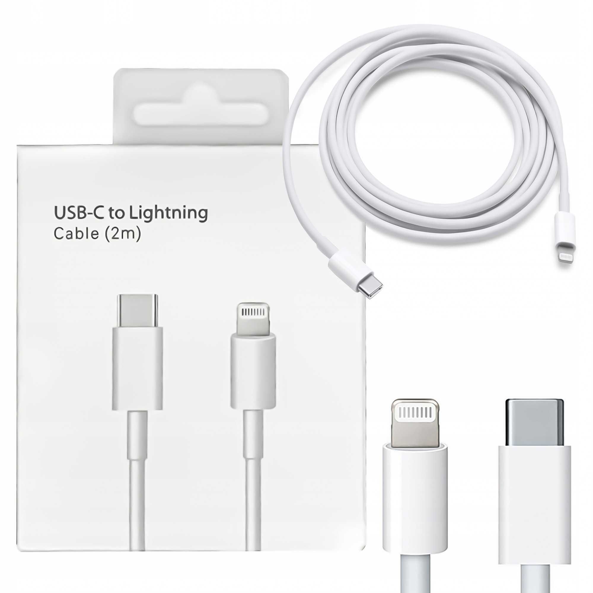 Kabel do Ładowania iPhona  5,6,7,8,X,11,12,13,14 USB-C 2m Apple