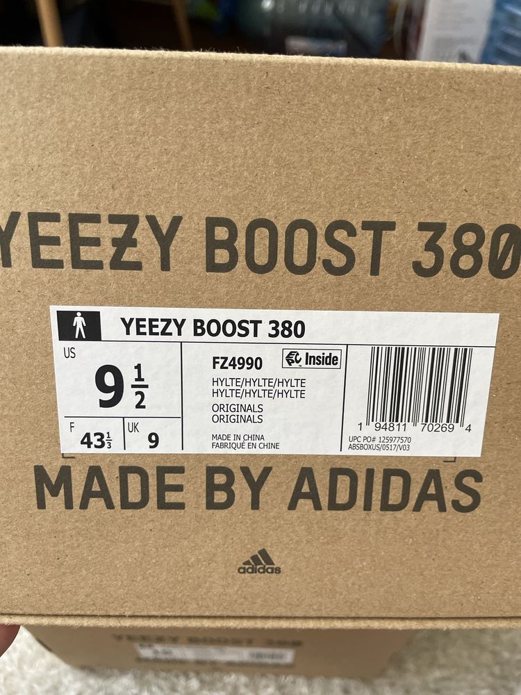 ОРИГІНАЛ! Adidas yeezy boost 380 us 9.5 10 42 43