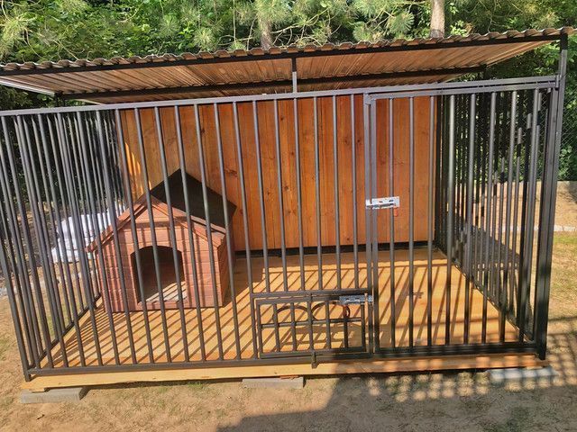 Stalowy Wytrzymały Kojec dla psa 3x2 Box Klatka Solidny 2x2 4x2 2x3