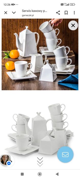 Zestaw kawowy na 6os Ambition Kubiko