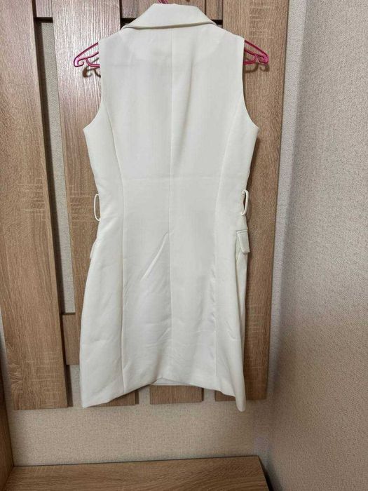 Біла міні сукня-піджак, розмір XS