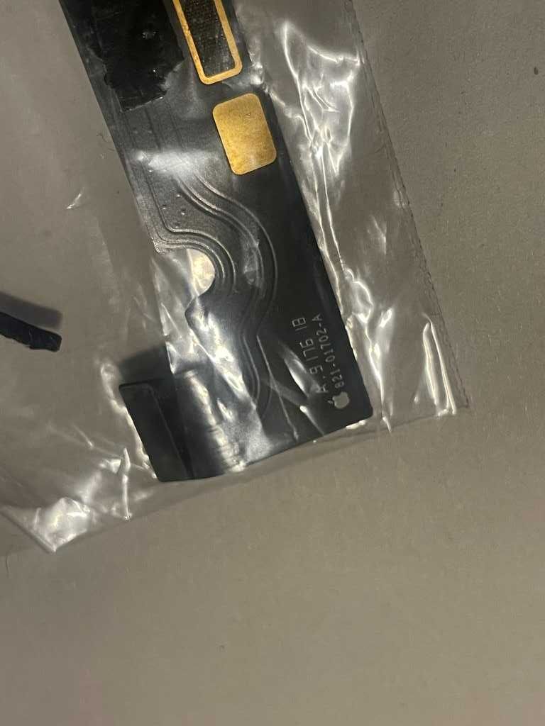 Port ładowania taśma dolna do iPhone XR niebieska oryginalna demontaż