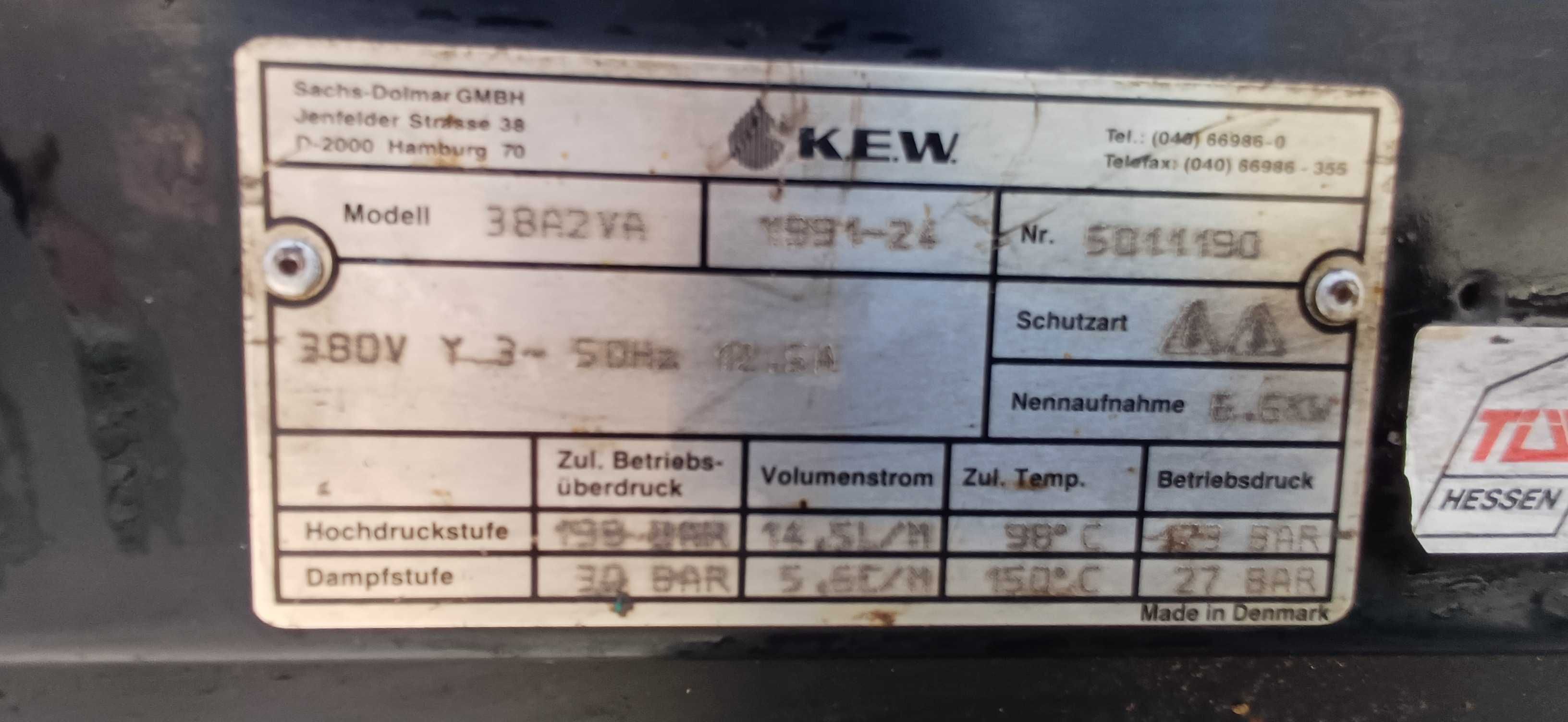 Myjka ciśnieniowa z gorącą wodą KEW karcher