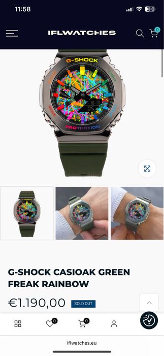 Relogio G-SHOCK CASIOAK FREAK RAINBOW