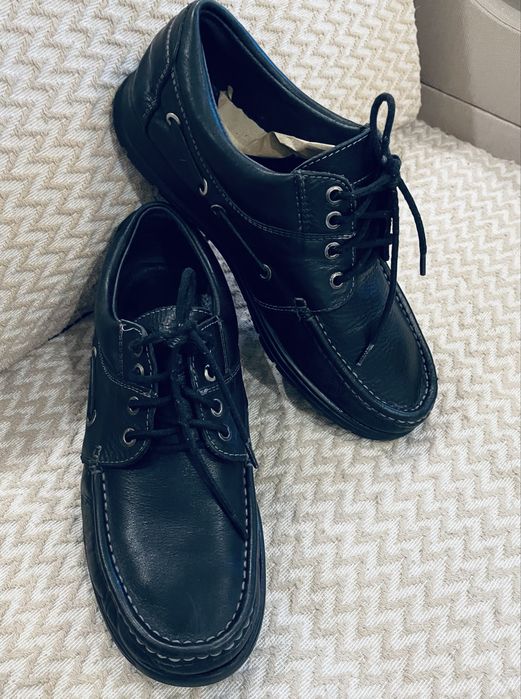 Осенние кожанве мокасины 43 размер