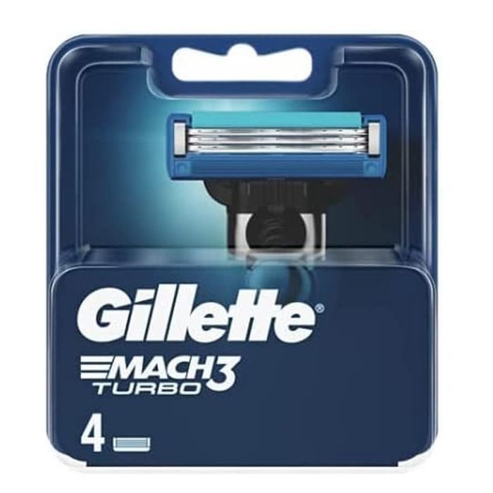 Gillette Mach3 Turbo Ostrza Wymienne Do Maszynki Do Golenia 4Szt (P1)