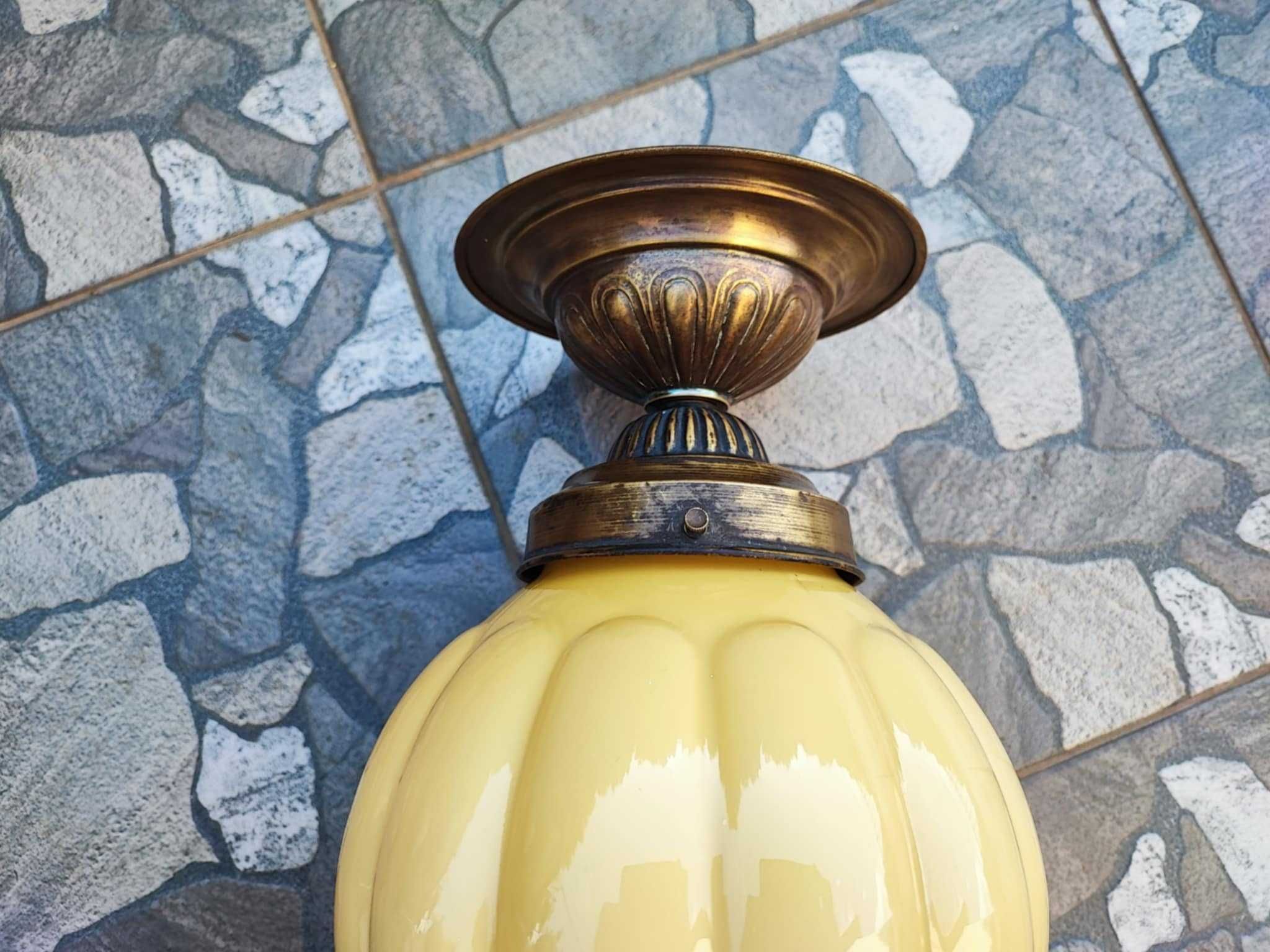Art deco,mosiężny plafon do hol weranda,łazienka