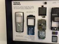 Nokia 6230i emoldurado. Decoração.