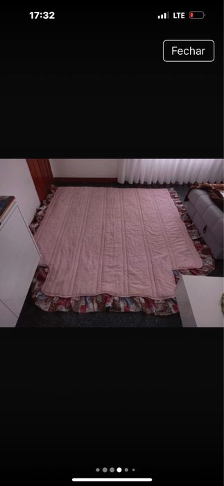 Edredão cor de rosa