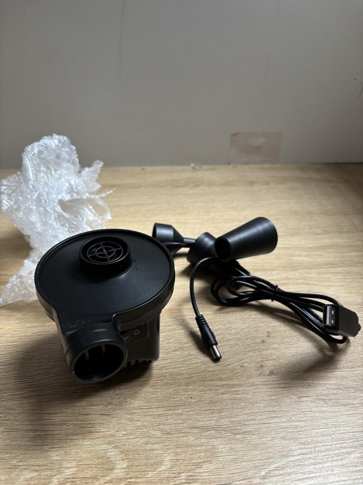 Bezprzewodowa pompka do materaca z 3 końcowkami active era na usb