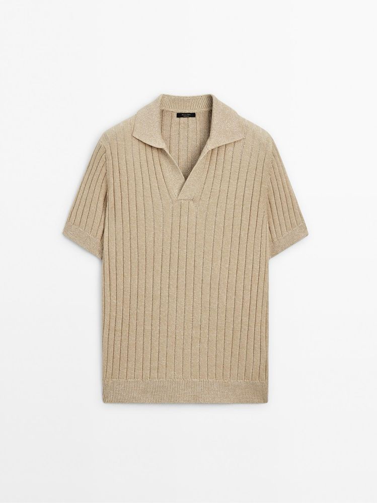 Футболка поло кофтина Massimo Dutti