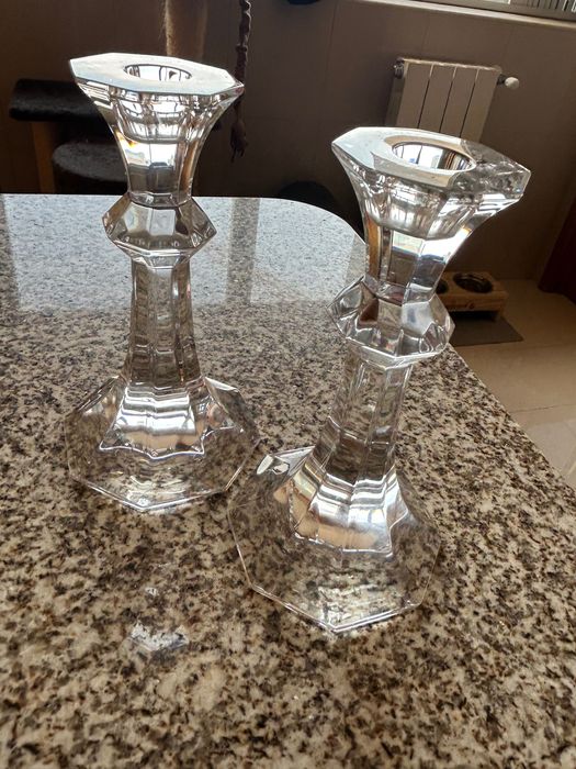 Castiçais em cristal Atlantis