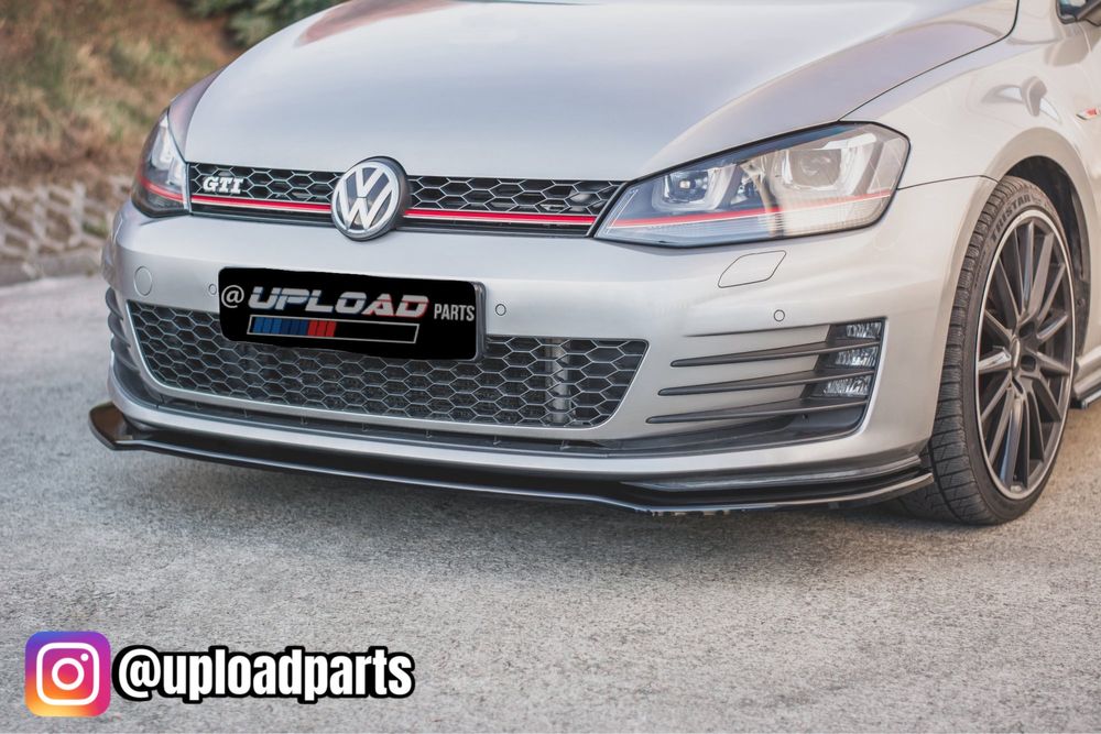 Vw Golf 7 GTI - Lip Frontal Lamina Spoiler Splitter Aba Volkwagen