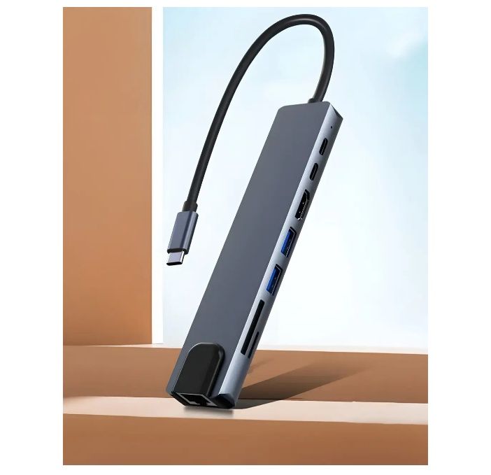 Многофункциональный Usb хаб 8-в-1, Адаптер с USB-портами, Многопортовы