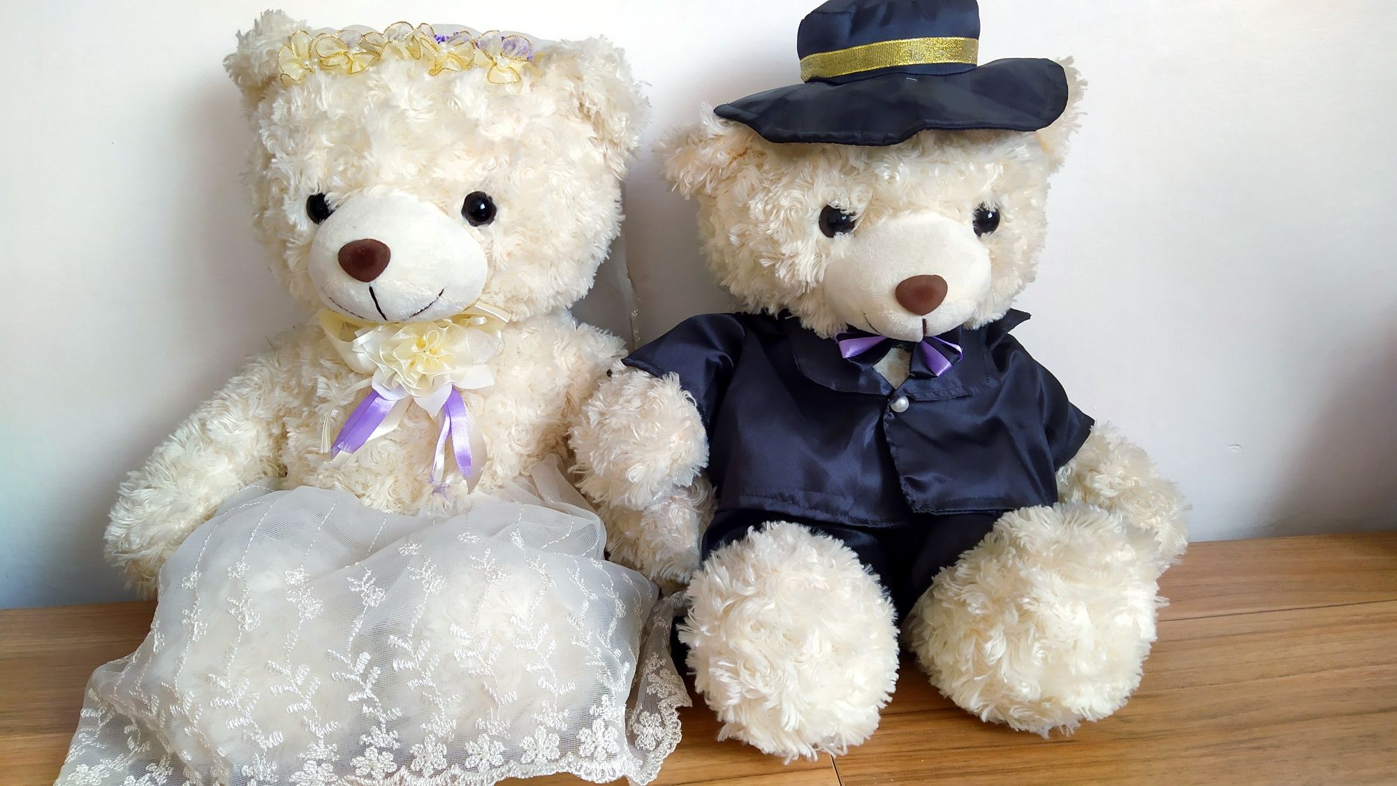 Весільні ведмеді, декор на весілля, ведмеді