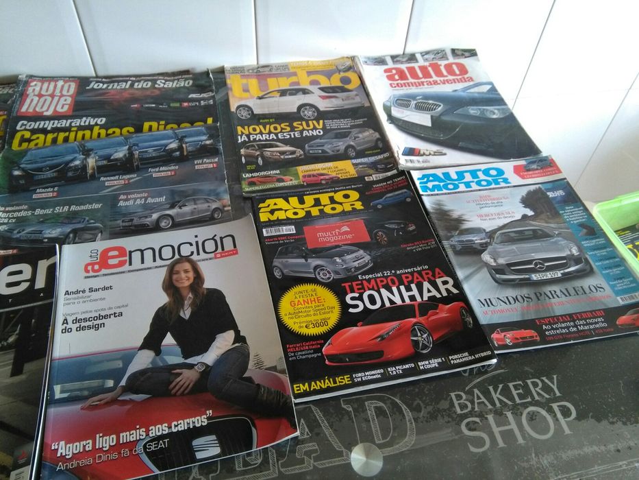 Coleções de revistas antigas de Carros e Motos