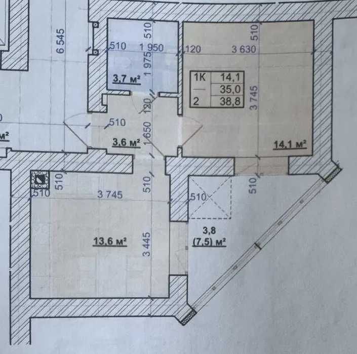 Найдешевша 1к квартира в ЖК Міленіум
