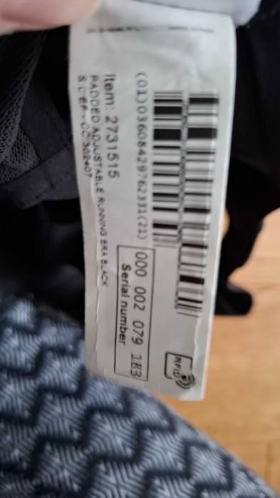 Nowy biustonosz sportowy Decathlon, 75E/F