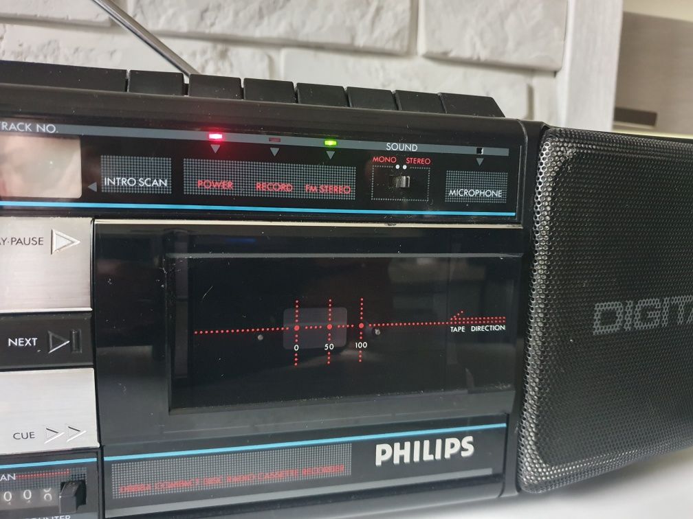 Radiomagnetofon PHILIPS D8884 stare radio vintage kolekcjonerski