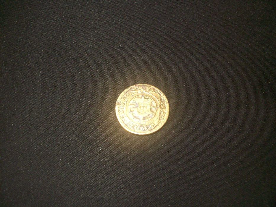 moeda de cinquenta centavos rara de 1924