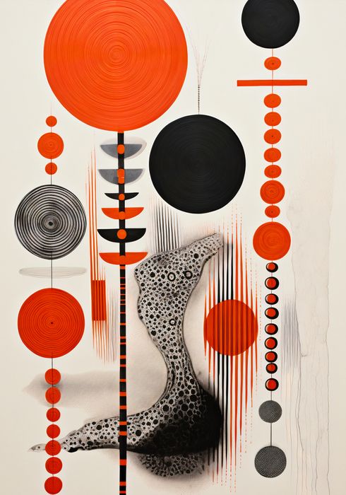 Plakat 70x100cm Kontrastowy Kosmos