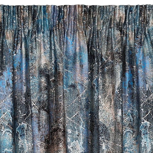 Zasłona gotowa okienna 140 x 270 welwet taśma Ester turkusowa