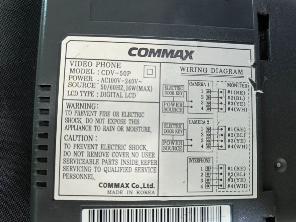 Видеодомофон Commax CDV-50P