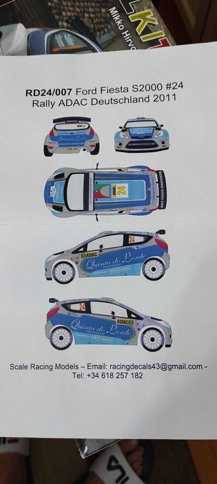 1/24 Ford Fiesta Belkits S2000 Bernardo Sousa - Rali Alemanha 2011