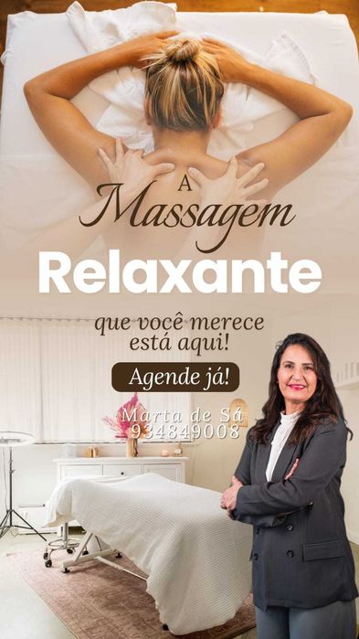 Massoterapeuta com sucesso