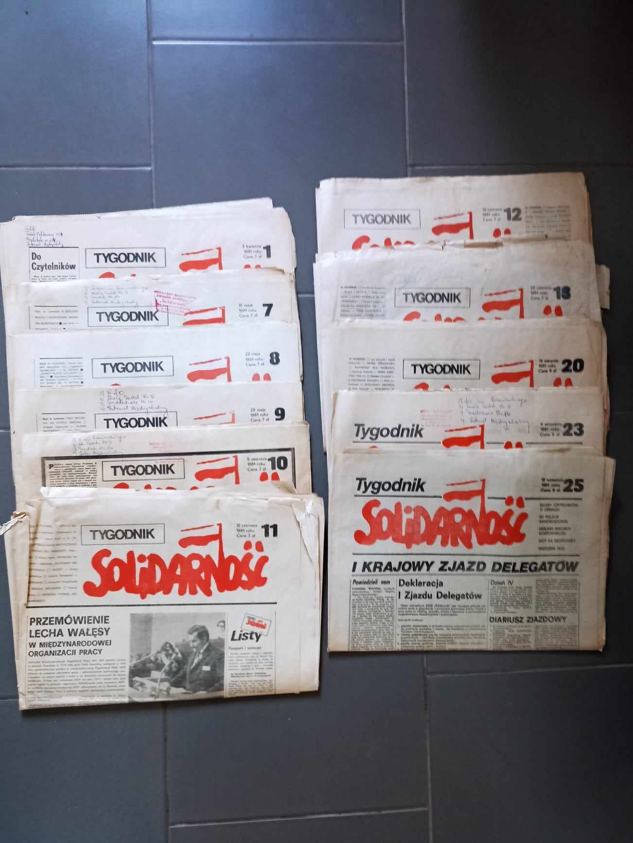 Stare gazety retro PRL solidarność kolekcje