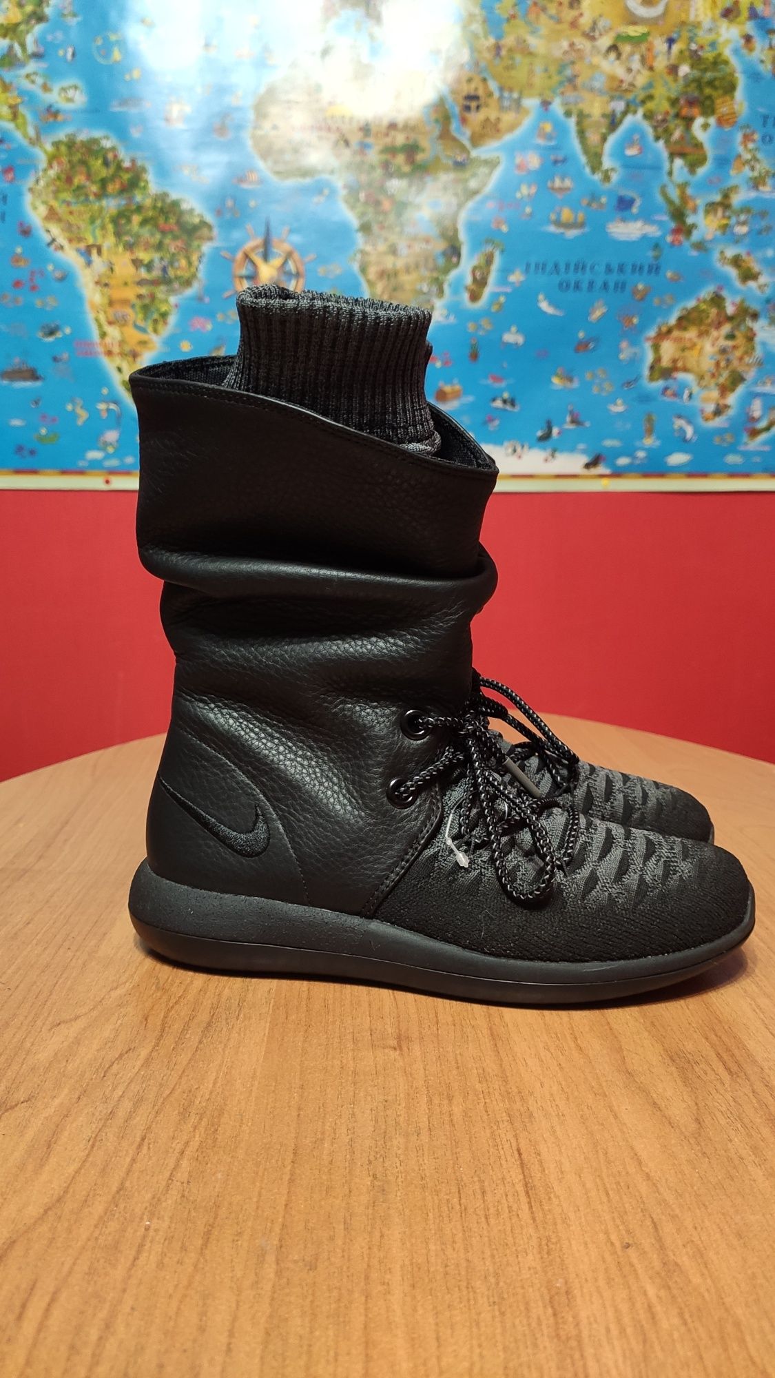 Сапоги Nike Wmns Roshe Two Hi Flyknit Black (861708-001)