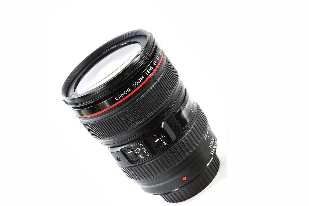 Canon EF 24-105 L IS USM stan  ideał używany bardzo mało filtr CPL