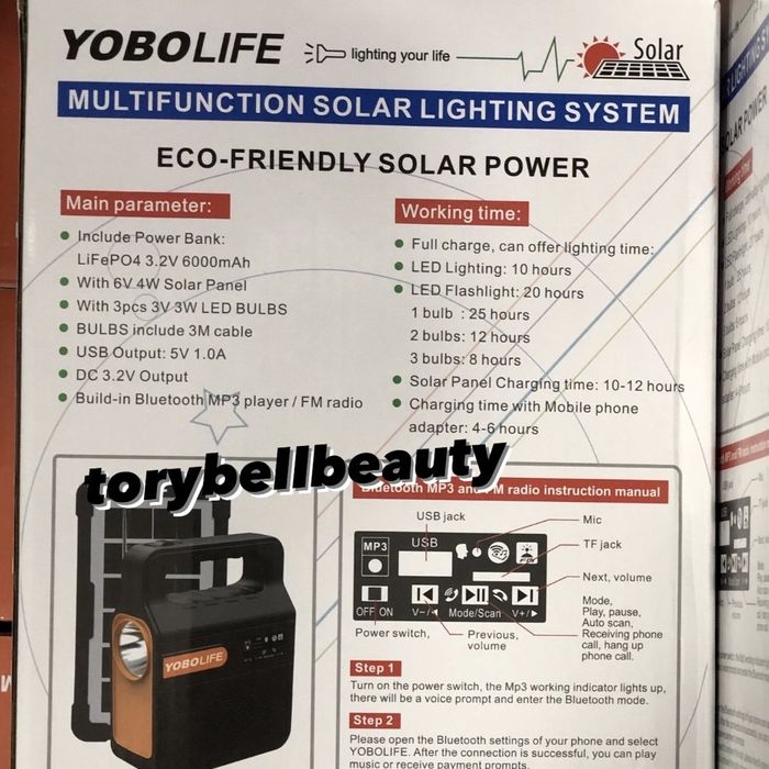 Качественная станция, фонарь Yobolife LM-3609 светильник, power bank