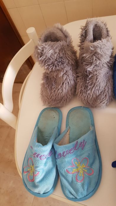 Conjunto de pantufas tamanho 40