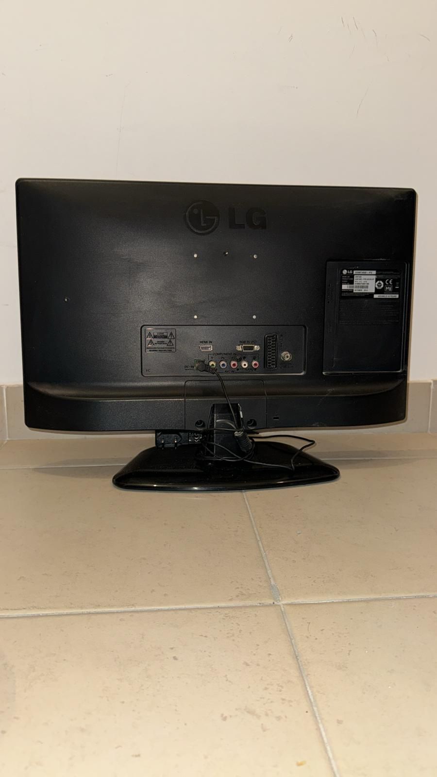Televisão de 23 polegadas preta LG