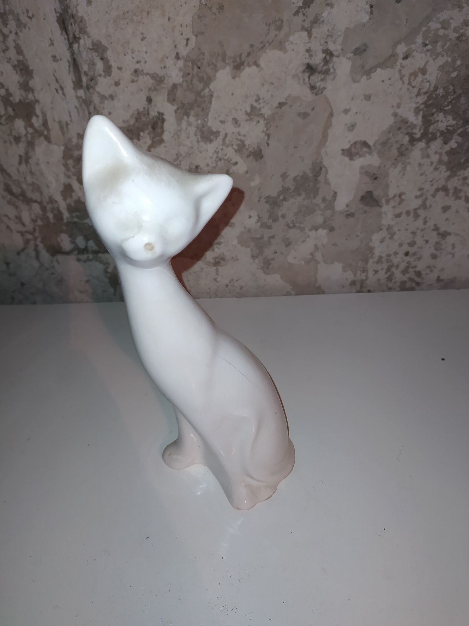 Biały kot porcelanowy Wysyłka