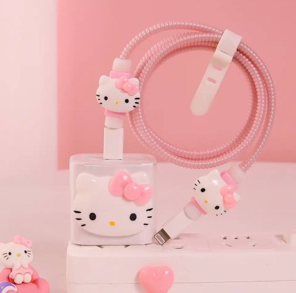 Чехол на зарядное Hello Kitty для apple iphone