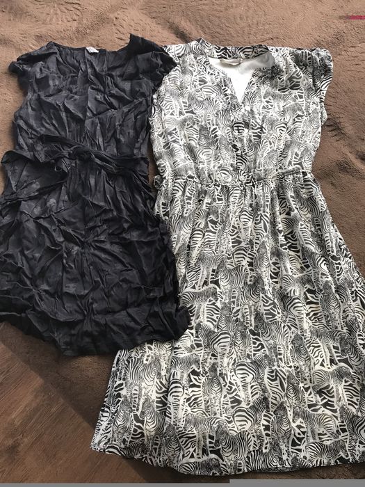 Sukienki bluzki spodenki szorty S lato tanio paka