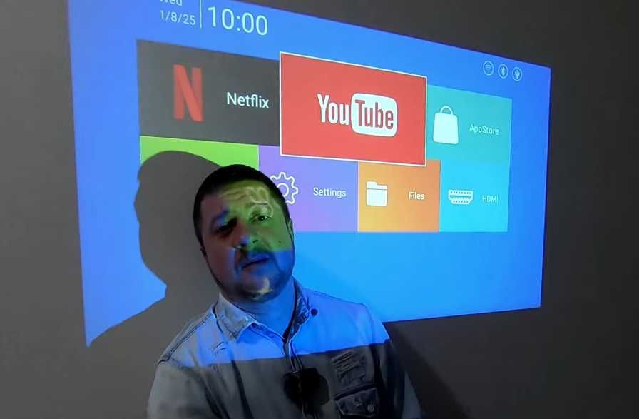 проектор android 12 проэктор 4К приставка H210 pro смартТВ WiFi пульт