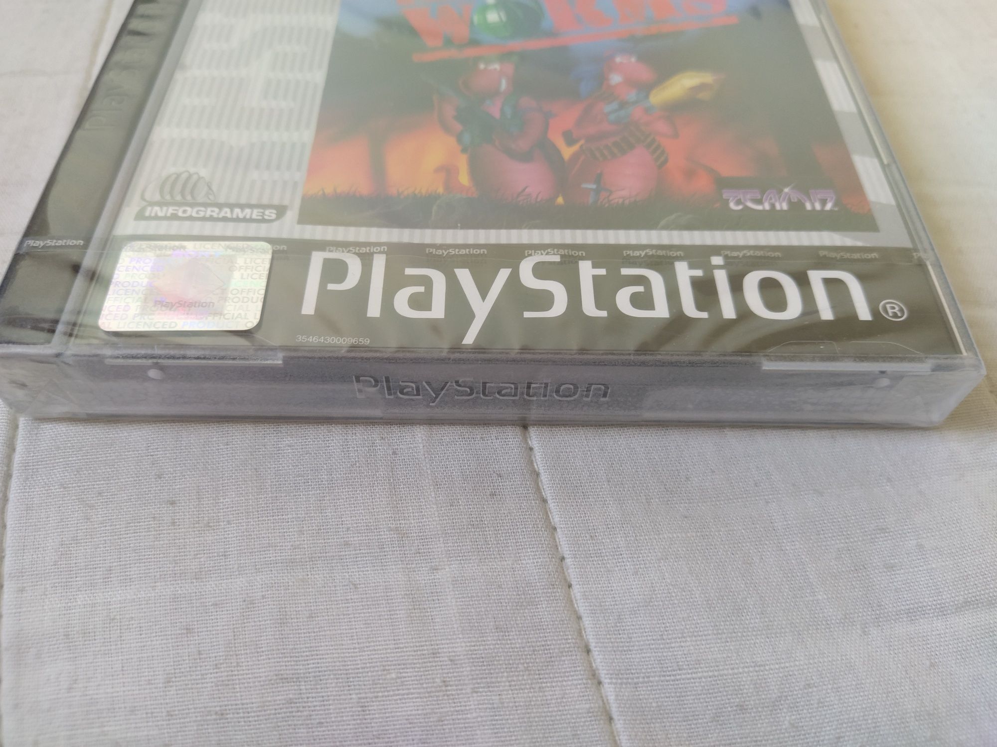 Ps1 psx one PlayStation Worms 3xA FOLIA nowa pasek sony