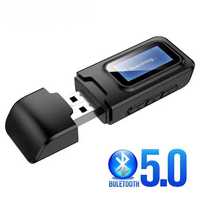 Трансмиттер и Ресивер передатчик приемник USB Bluetooth 5.0 3.5 мм AUX