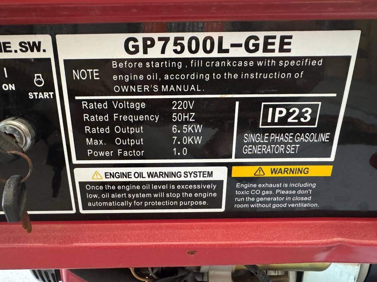 GLENDALE GP7500L-GEE/1 Генератор б/у