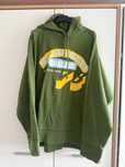 Bluza z kapturem męska XL oversize zielona Topman millwaukee college