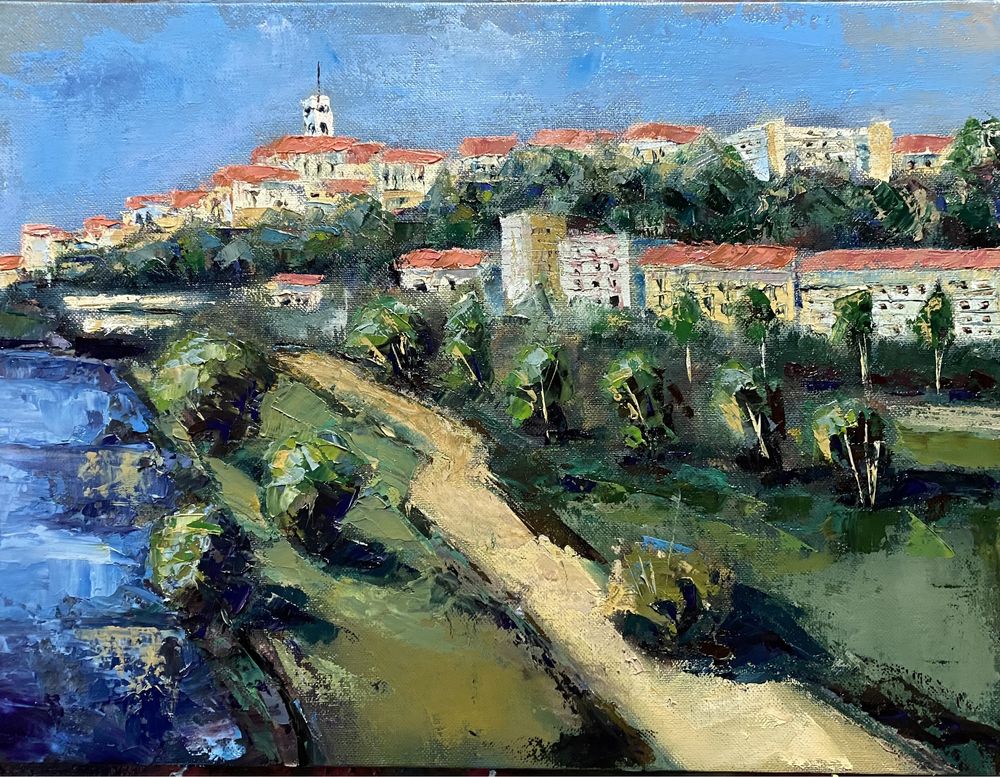 Vista Coimbra - Pintura a óleo sobre tela