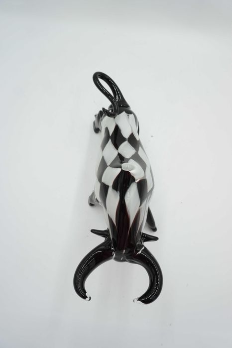 SZKLANA figura w stylu murano byk symbol siły