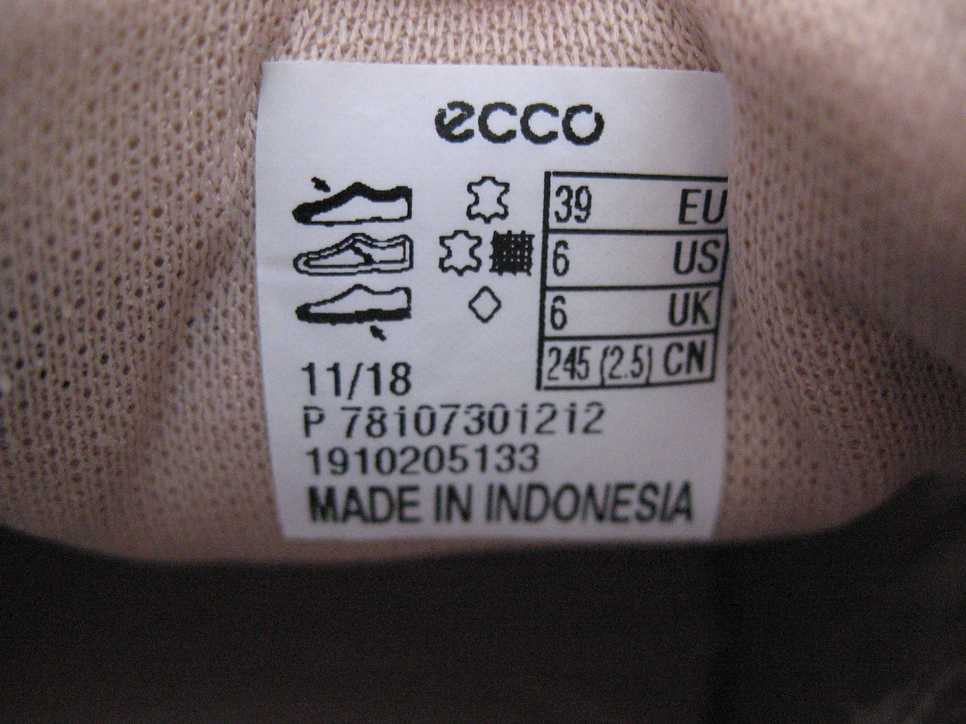 Детские туфли слипоны ECCO SOFT 8,    39 размер