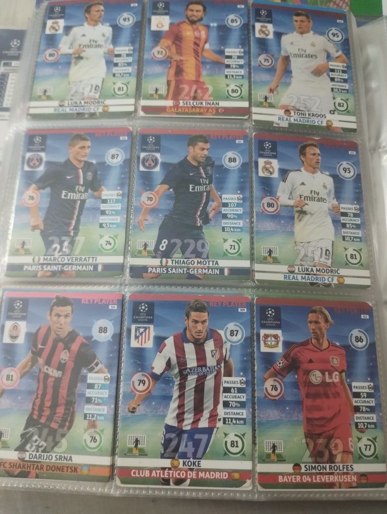Panini UEFA champions league 2014/2015 12 kart key players