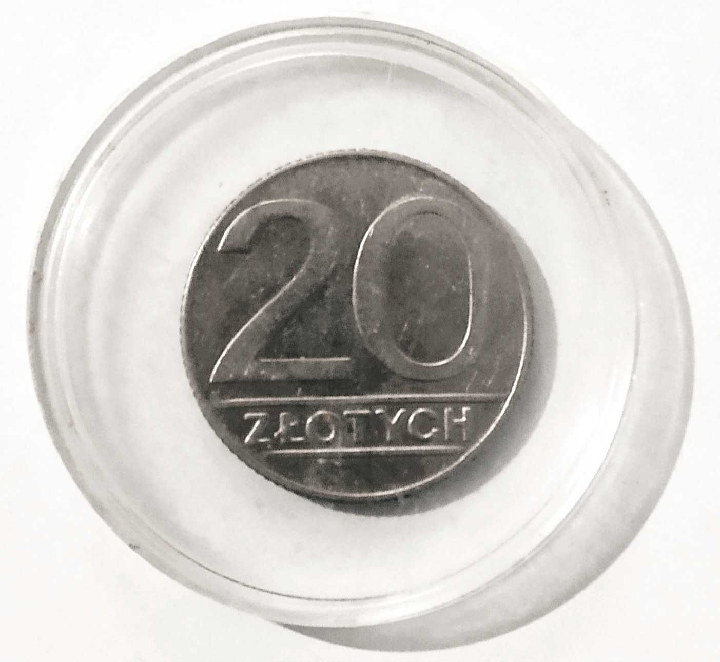 Moneta kolekcjonerska unikatowa 20 zl z 1989 roku